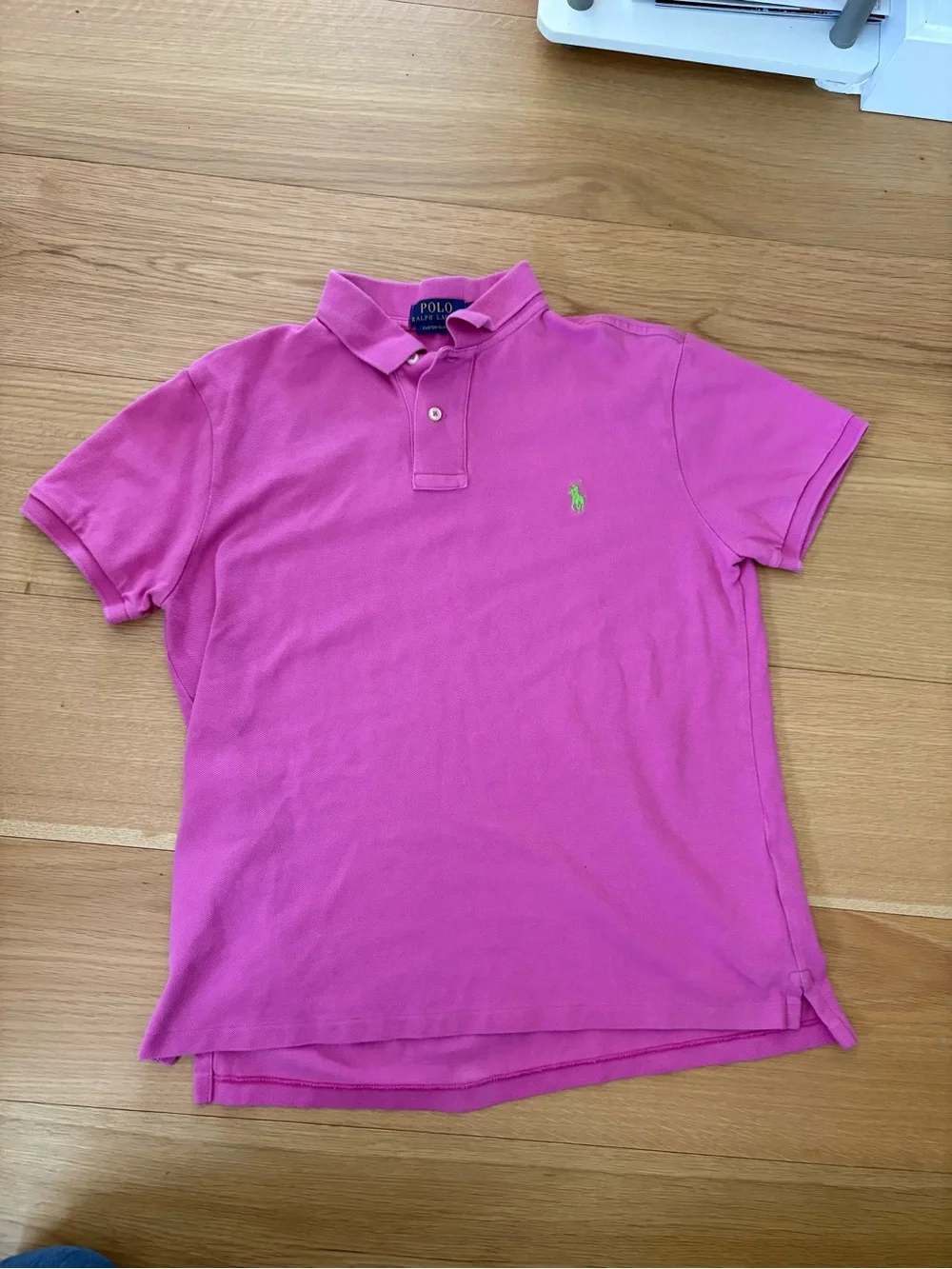 Ralph Lauren Bright Pink Polo with Navy Label